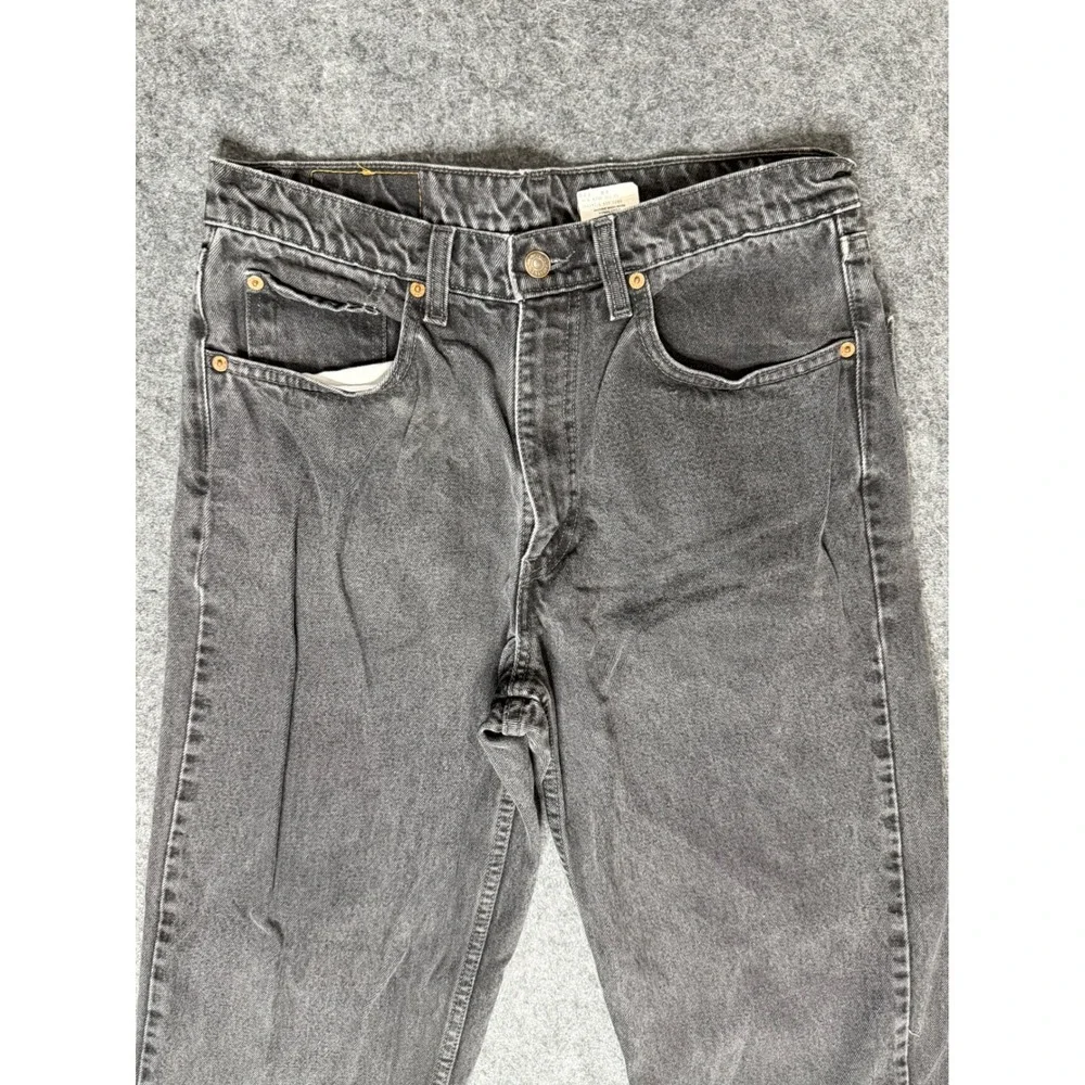 Levis 550 Relaxed Fit Jeans Mens 34x32 Faded Black Vintage Made in Canada 066140